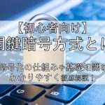 【初心者向け】公開鍵暗号方式とは?暗号化の仕組みや基礎知識をわかりやすく徹底解説