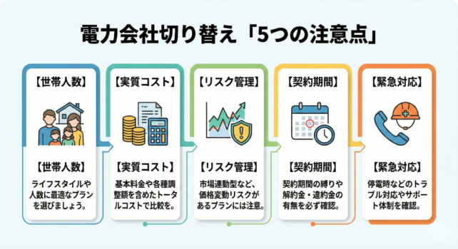 新電力切り替えのポイント