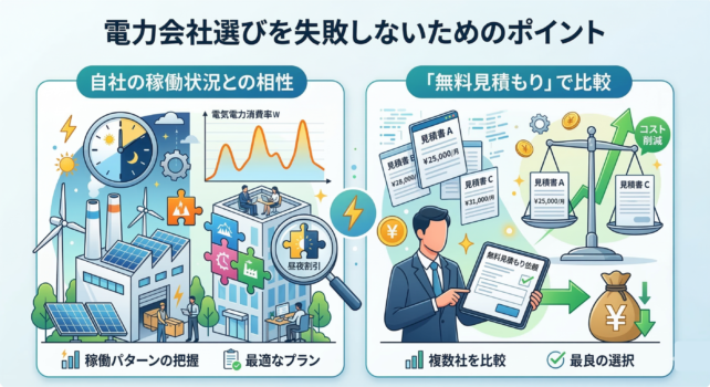 電力会社選びのポイント