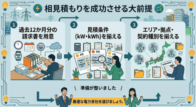 相見積もりを成功させるための事前準備