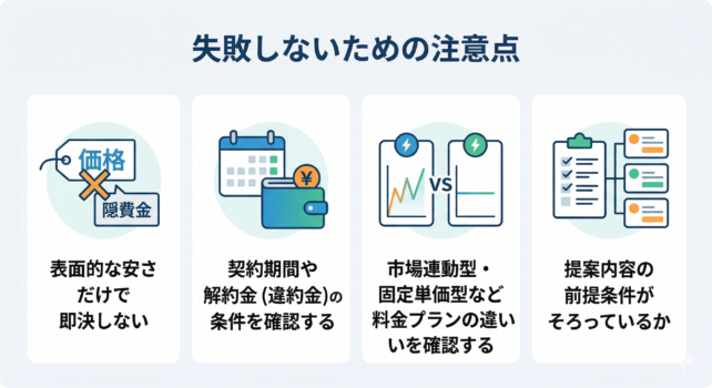 見積もりを失敗しないために