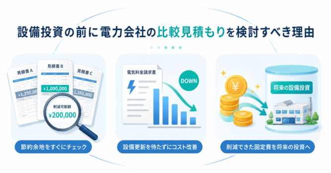 電力会社の比較見積もりを検討