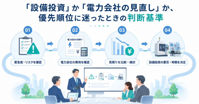 電力会社変更と設備投資の判断基準