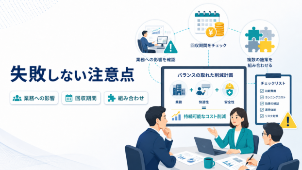 電力コスト削減の注意点