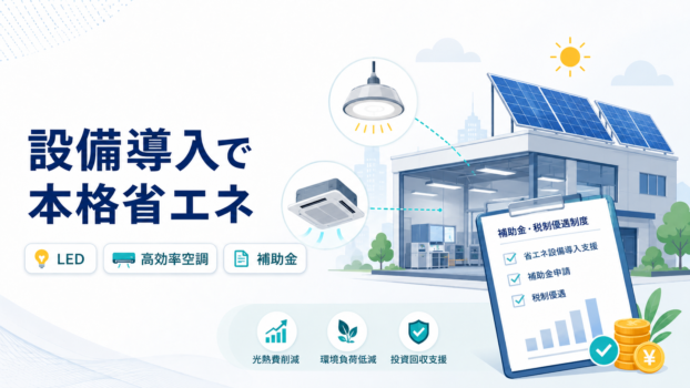 設備導入、省エネ