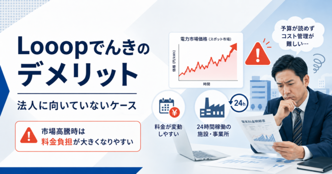 ループでんきのデメリット