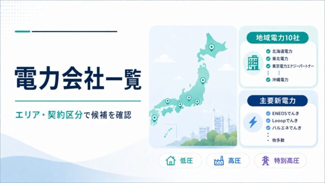 電力会社一覧