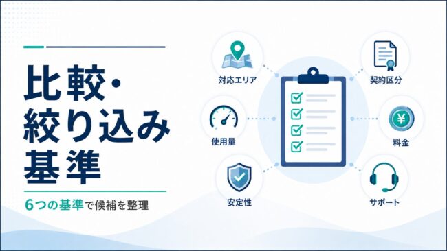 電力会社の絞り込み基準