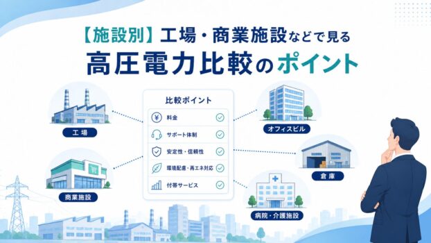 施設別、高圧電力比較
