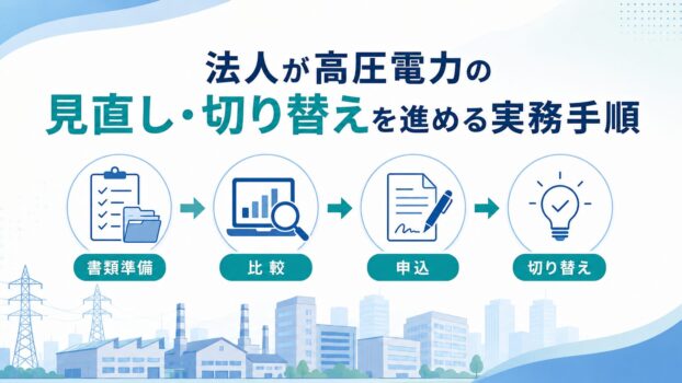 高圧電力会社、切り替えを進める手順