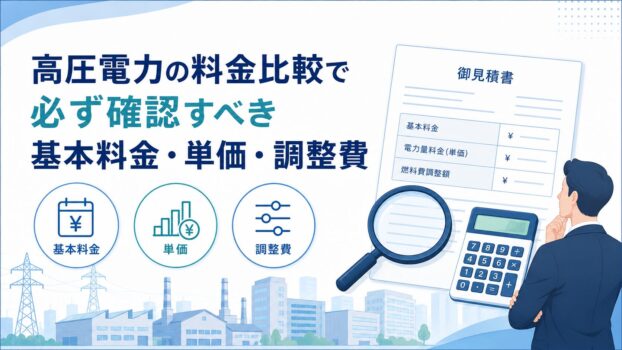 高圧電力の料金比較