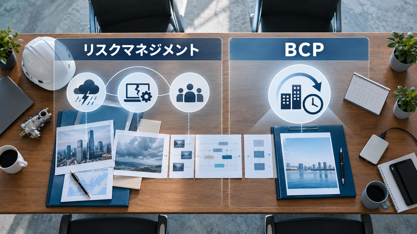 BCPとリスクマネジメントの違い