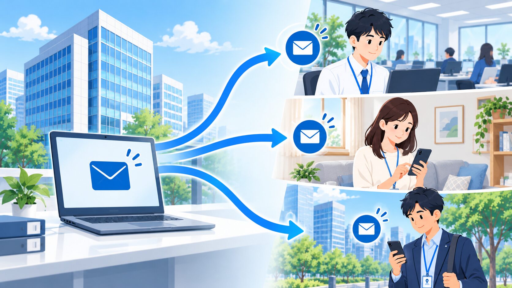 社内用安否確認メール